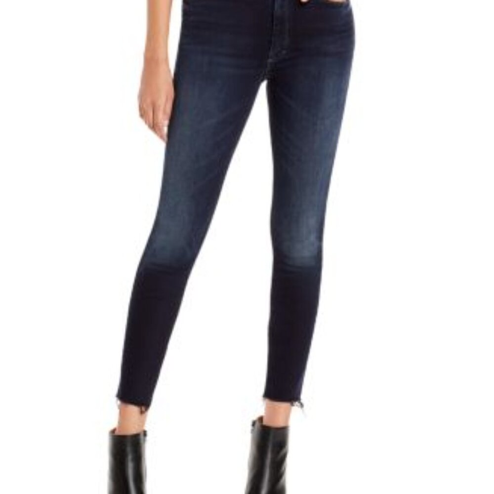 Mother High Waisted Looker Ankle Fray Last Call Size 26